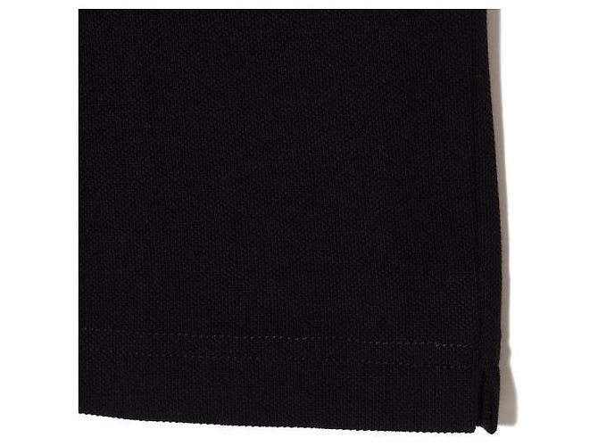 Moncler Polo in cotone con patch logo Nero - vista 9