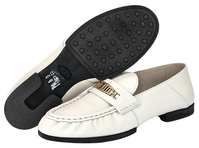 Tod's Mocassini in pelle Bianco - vista 2