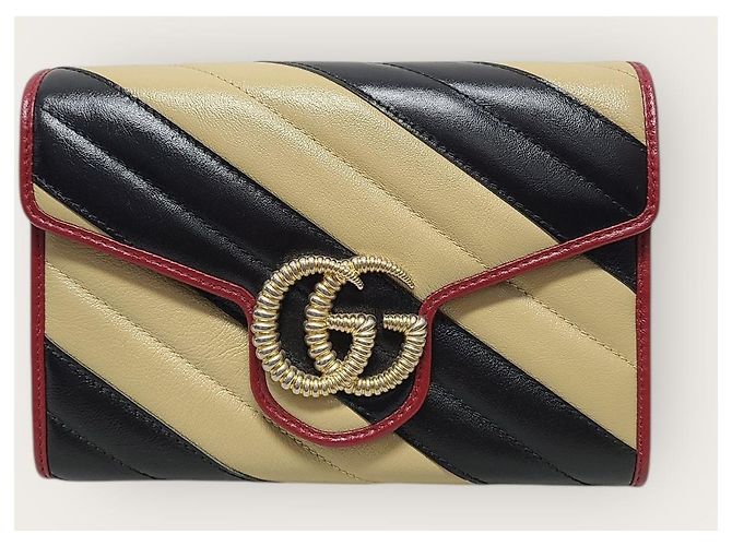 Gucci Borsa a tracolla GG Marmont Matelassé Multicolor con catena Multicolore - vista 2