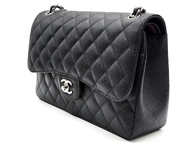 Chanel Caviar Classic Jumbo Nero - vista 2