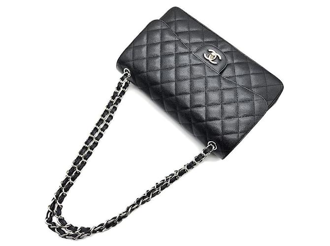 Chanel Caviar Classic Jumbo Nero - vista 4