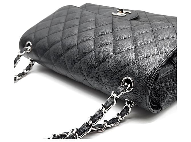 Chanel Caviar Classic Jumbo Nero - vista 6