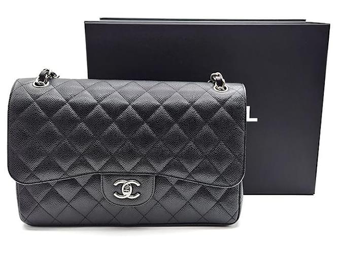 Chanel Caviar Classic Jumbo Nero - vista 9