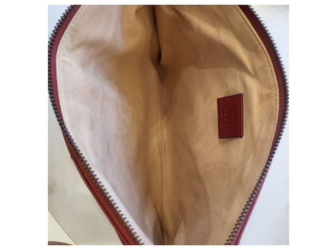 Gucci Clutch Matelassé GG Marmont rossa Rosso - vista 11