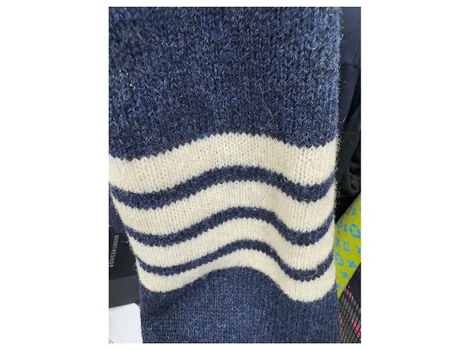 Thom Browne Diagonale Shetland Strickgröße Silber - Ansicht 2