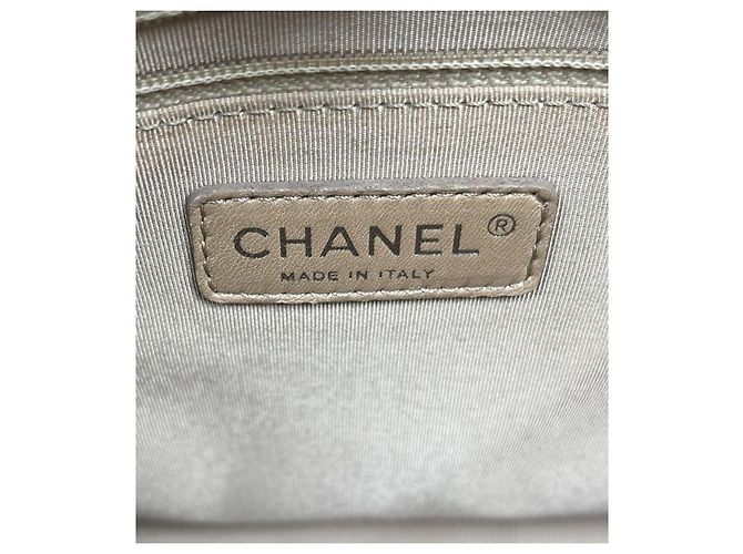 Chanel Borsa a tracolla Big CC Grand Shopping in caviale avorio Bianco - vista 7