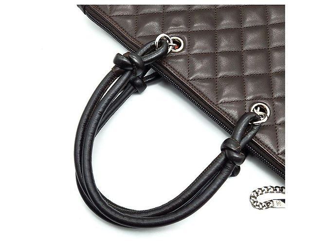Chanel Borsa Tote Piatta Gabrielle Renew Nero - vista 5