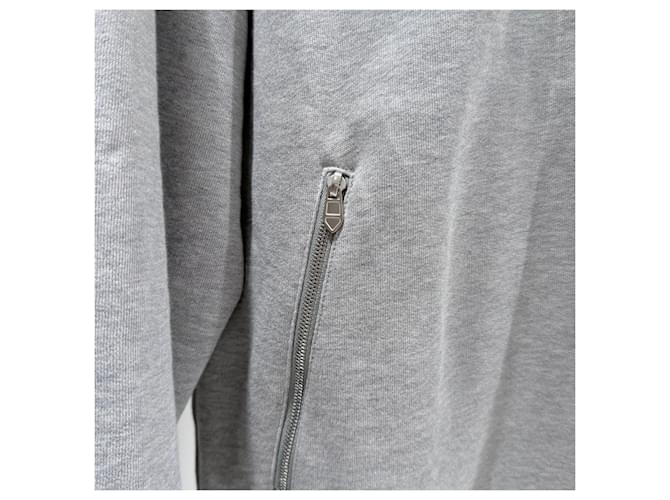 Hermès Mini Lederpatch Bomberjacke Grau Braun - Ansicht 5