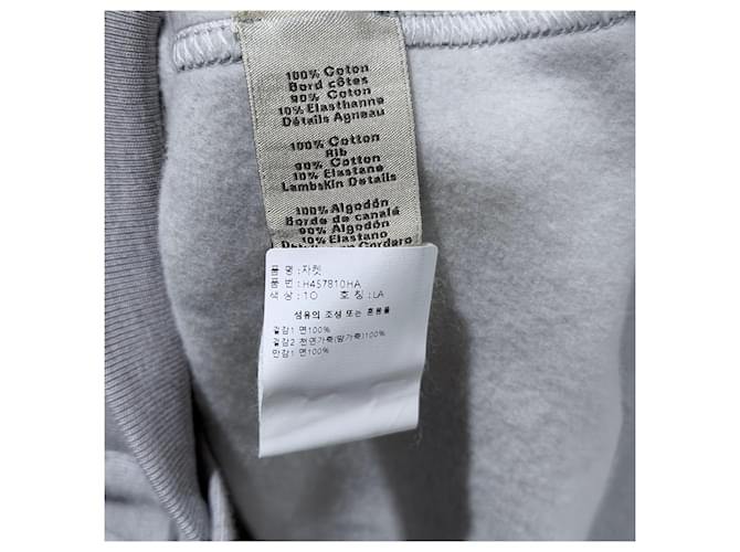 Hermès Mini Lederpatch Bomberjacke Grau Braun - Ansicht 8