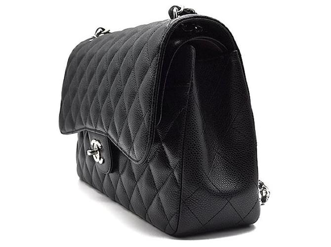 Chanel Caviar Classic Jumbo Nero - vista 2