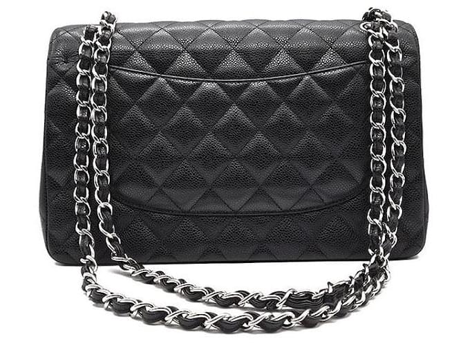 Chanel Caviar Classic Jumbo Nero - vista 3