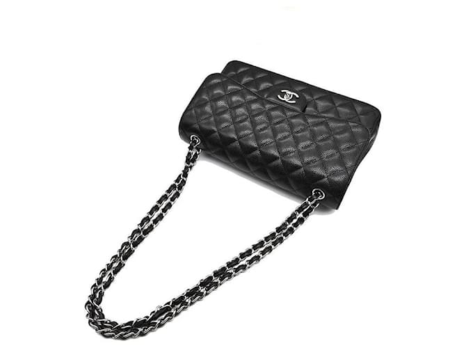 Chanel Caviar Classic Jumbo Nero - vista 4