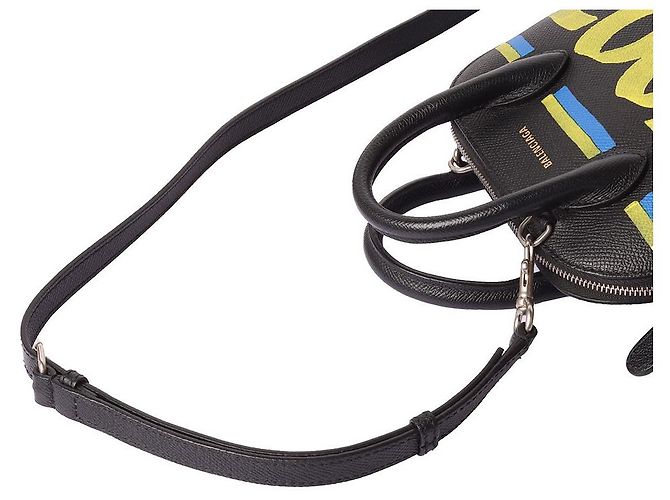 Balenciaga Borsa a tracolla Graffiti Billtop Handle Nero - vista 3