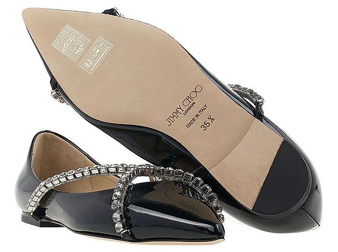 Jimmy Choo Scarpe basse Bob Black Crystal da donna Multicolore - vista 5