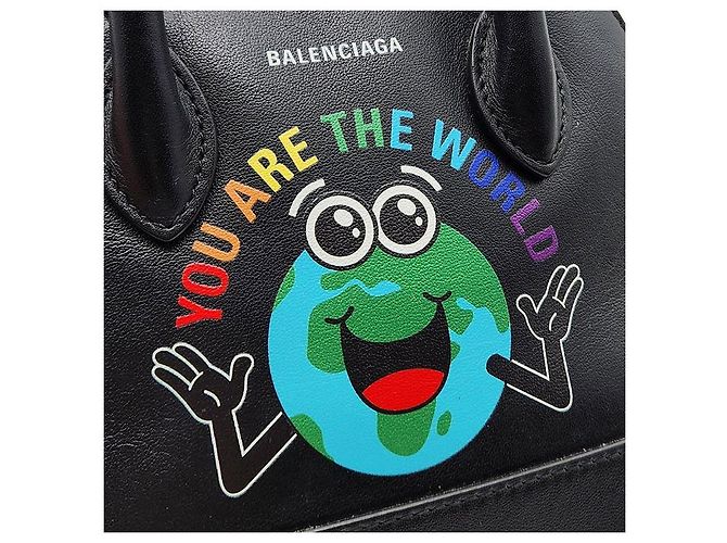 Borsa Balenciaga Ville Top Handle XXS Nero - vista 8