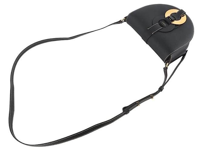 Chloé Borsa a tracolla Dali Saddle Small Nero - vista 4