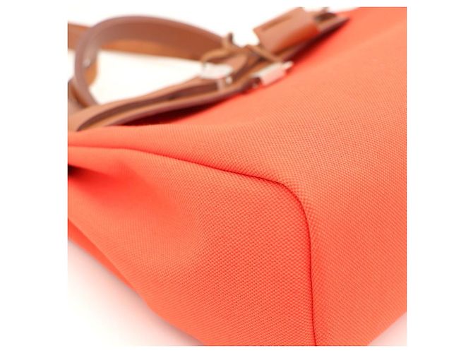Hermès NUOVA ZIP Herline Herbag PM Tote Bag e Shoulder Bag Arancione - vista 8
