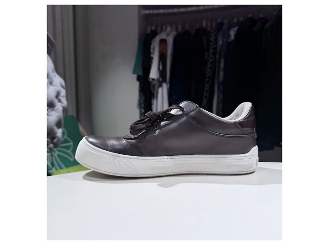 Berluti Sneakers basse in pelle Playground Marrone - vista 5