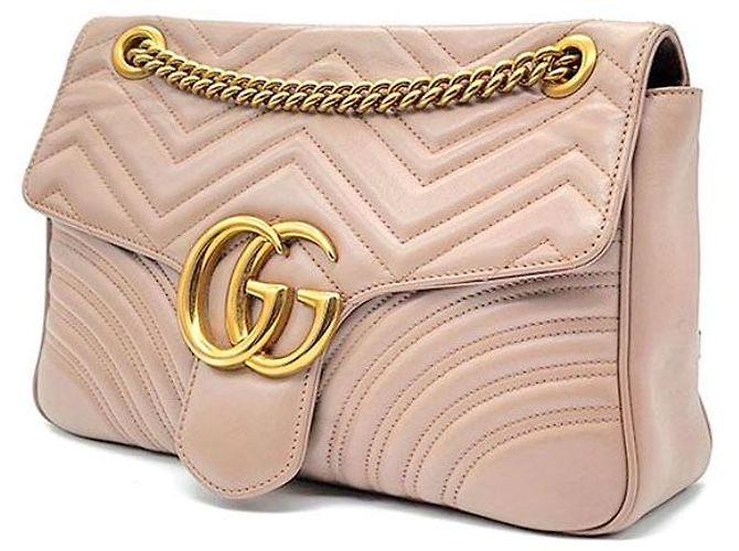 Gucci Borsa a Spalla Marmont Matelassé Arancione - vista 2