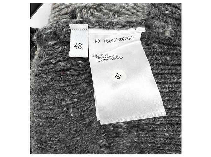 Thom Browne Mohair-Diagonaldruck-Stirnband Funmix Cable Knit Braun - Ansicht 7