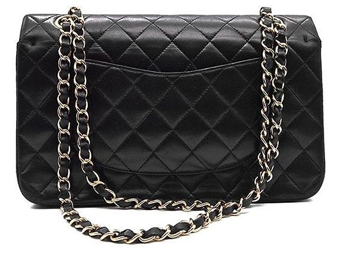 Chanel Klassisches Lammleder Medium Schwarz - Ansicht 3