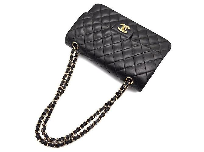 Chanel Klassisches Lammleder Medium Schwarz - Ansicht 4