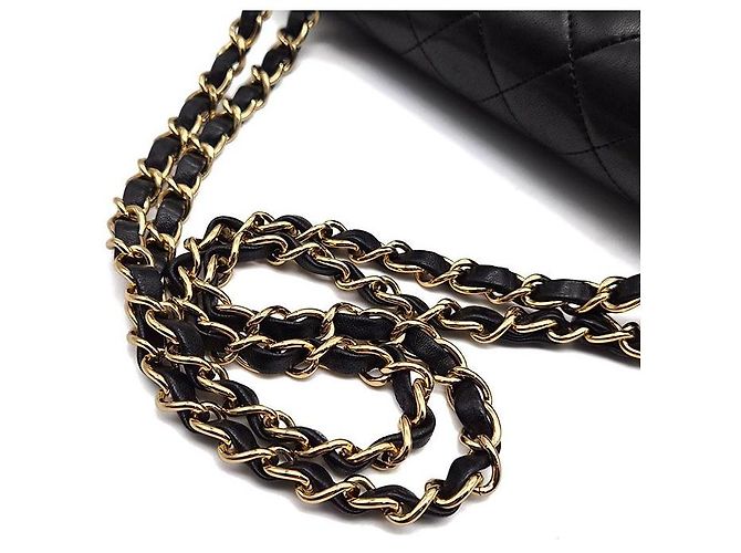 Chanel Klassisches Lammleder Medium Schwarz - Ansicht 5