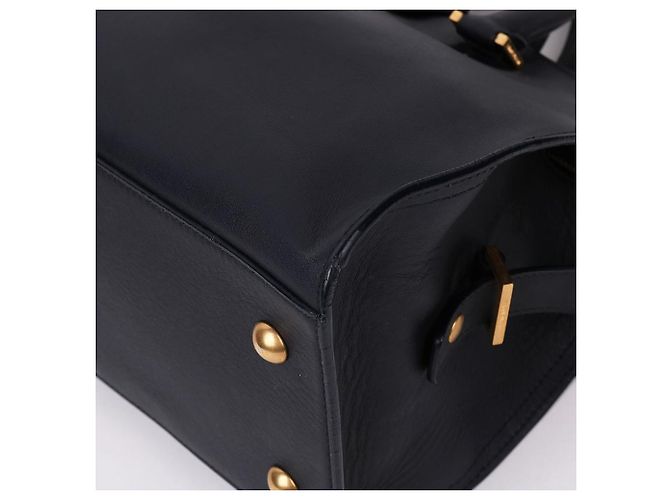 Saint Laurent Borsa a tracolla piccola Cabas Chyc Gold Blu - vista 10