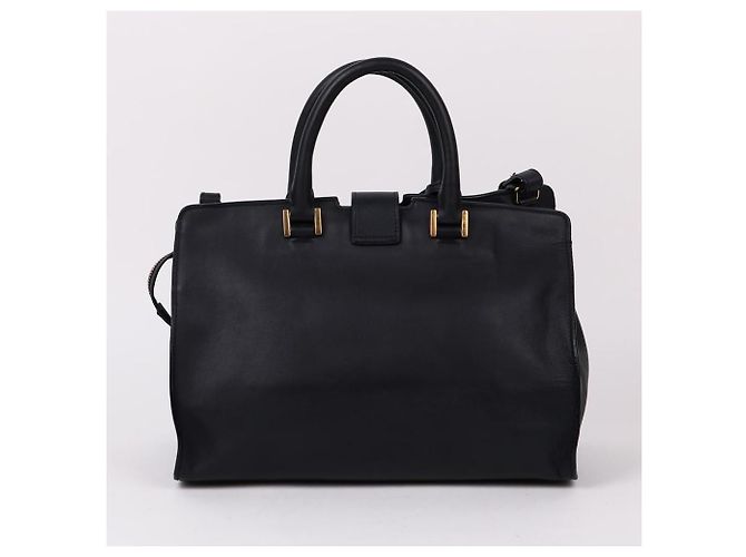 Saint Laurent Borsa a tracolla piccola Cabas Chyc Gold Blu - vista 4