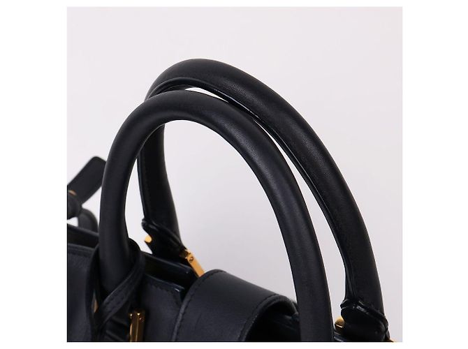 Saint Laurent Borsa a tracolla piccola Cabas Chyc Gold Blu - vista 5