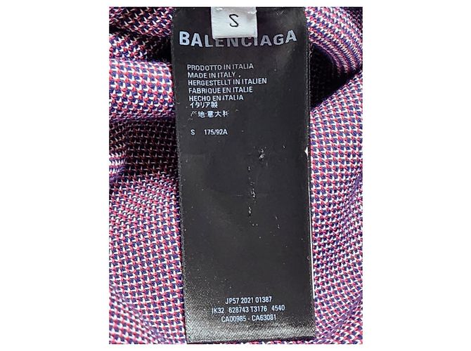 Balenciaga Blue Wave Logo Wool Knit - view 6