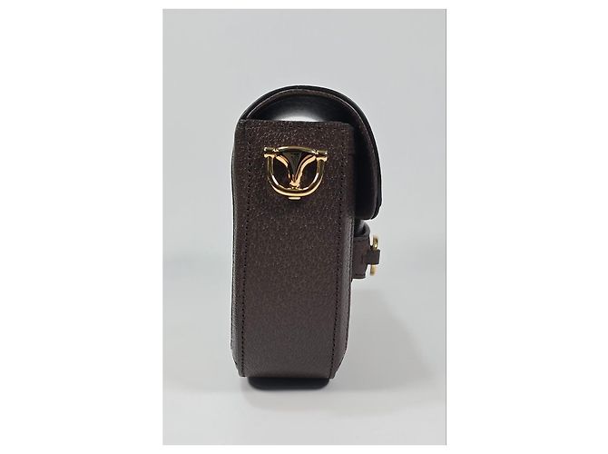 Gucci Mini borsa a tracolla Horsebit Jumbo GG Marrone - vista 4