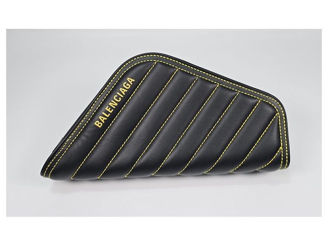 Balenciaga Clutch de couro acolchoado estilo Car Multicor - vista 2