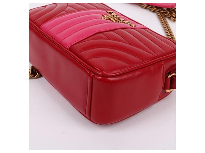 Prada Borsa a tracolla Diagram Mini Chain Rosso - vista 10