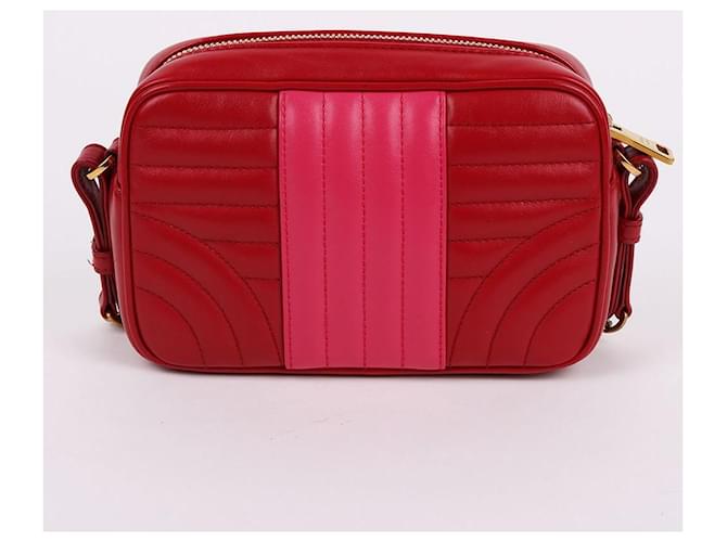 Prada Borsa a tracolla Diagram Mini Chain Rosso - vista 5