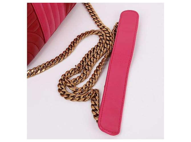 Prada Borsa a tracolla Diagram Mini Chain Rosso - vista 7