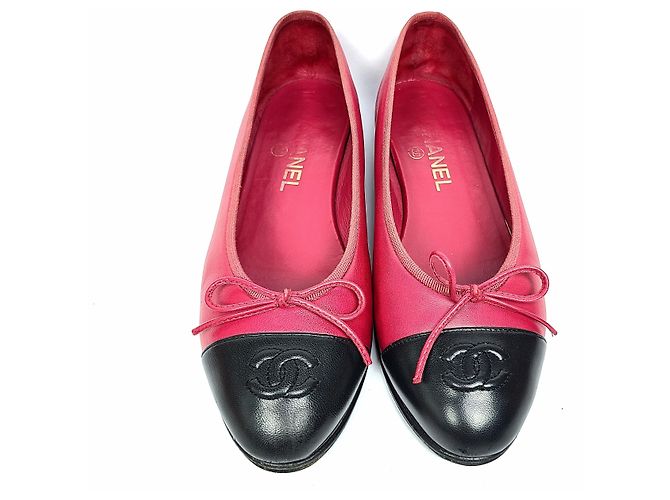 Chanel Ballerinas aus Lammleder Rot - Ansicht 2