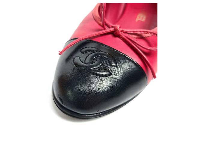 Chanel Ballerinas aus Lammleder Rot - Ansicht 4