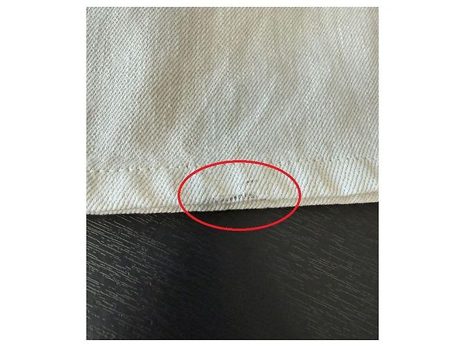 Loro Piana Vaqueros rectos blancos de talle alto reacondicionados - vista 3