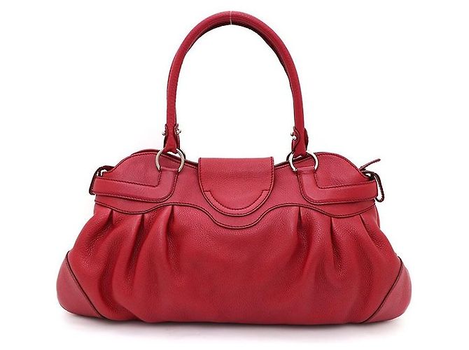 Salvatore Ferragamo Borsa Tote e Borsa a Spalla Gancini Rosso - vista 2