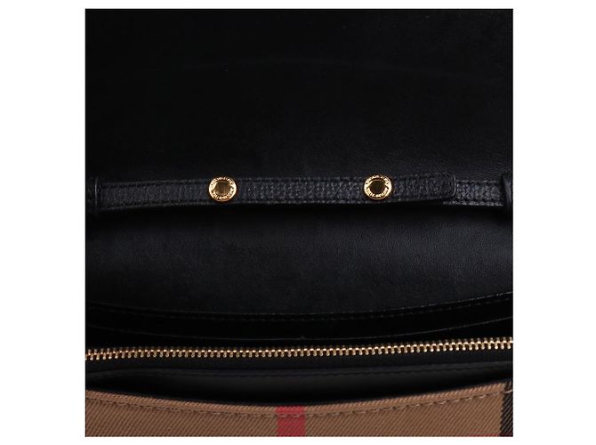 Burberry Piccola borsa a tracolla House Check Hampshire Nero - vista 10