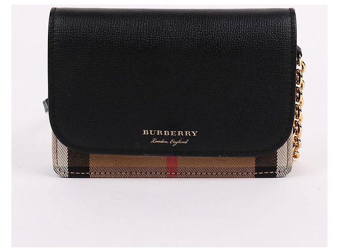 Burberry Piccola borsa a tracolla House Check Hampshire Nero - vista 2
