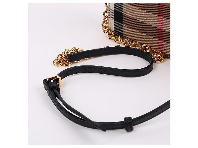Burberry Piccola borsa a tracolla House Check Hampshire Nero - vista 6