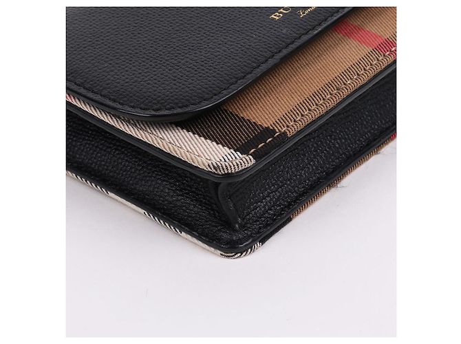 Burberry Piccola borsa a tracolla House Check Hampshire Nero - vista 8