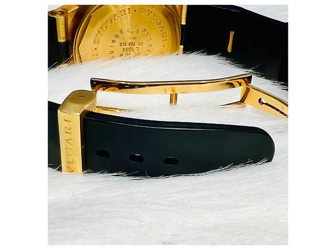 Bulgari Orologio Diagono Scuba placcato oro da uomo Argento - vista 7