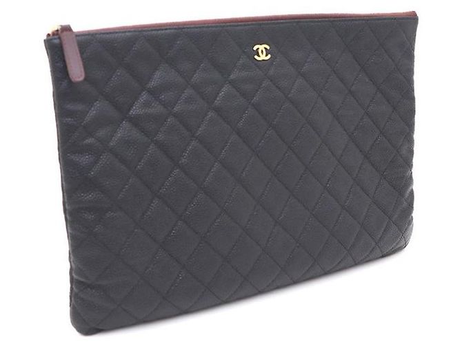 Chanel Bolso de mano Caviar Gold CC Classic Large Negro - vista 2