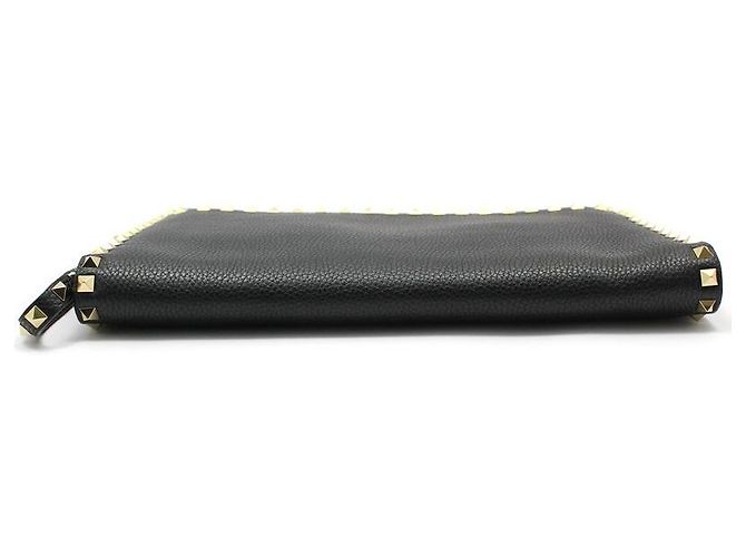 Valentino Clutch con tracolla in pelle nera e dettaglio con lucchetto dorato Nero - vista 5