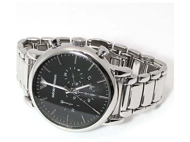 Relógio Armani Chronograph Quartz em Aço Preto - vista 3