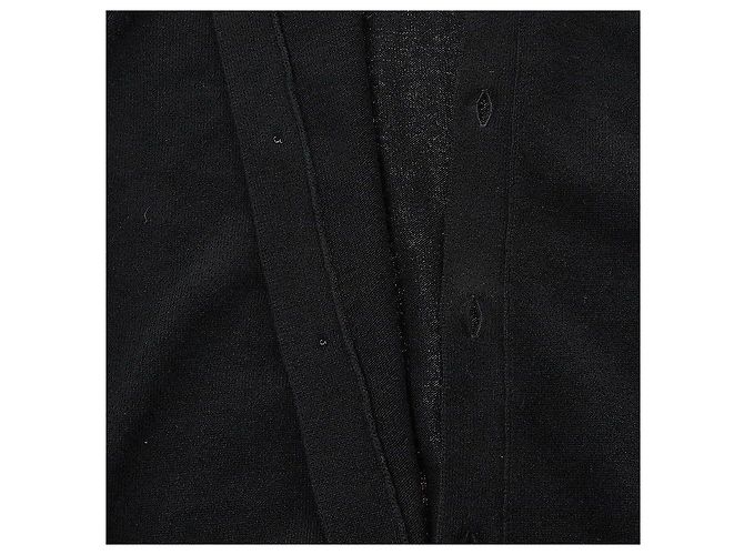Comme Des Garcons Herren-Wollstrickjacke mit Herz-Logo-Patch SCHWARZ - Ansicht 8