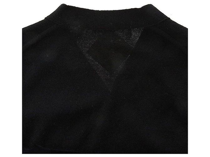 Comme Des Garcons Herren-Wollstrickjacke mit Herz-Logo-Patch SCHWARZ - Ansicht 9